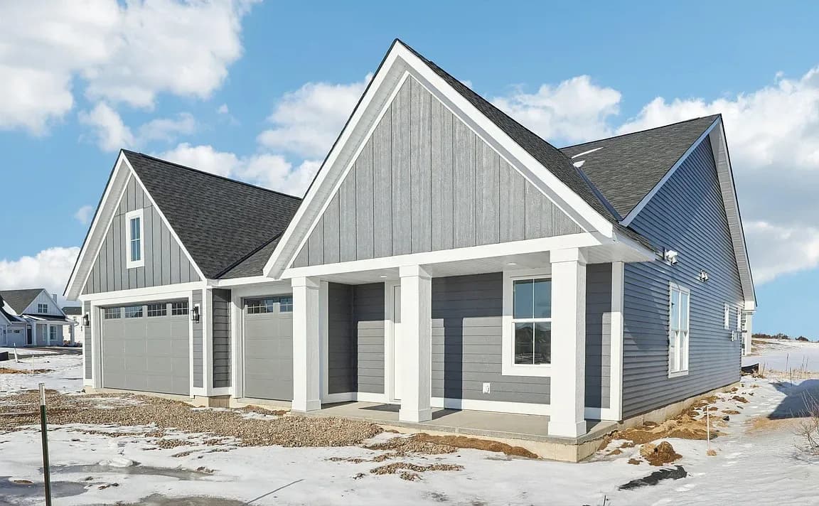 The Beacon Farmhouse custom home built by Nordic Homes — one-level modern farmhouse