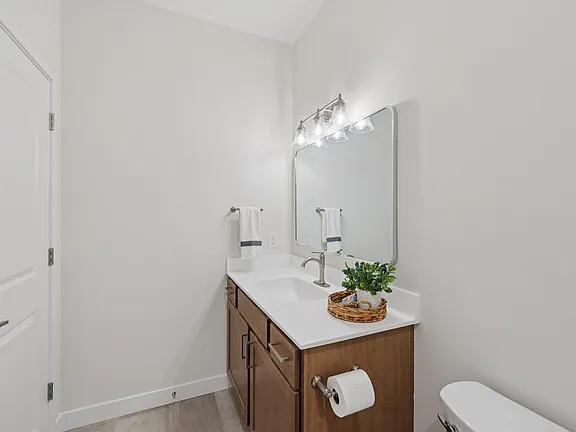 Custom home bathroom vanity in Buffalo, MN by Nordic Homes
